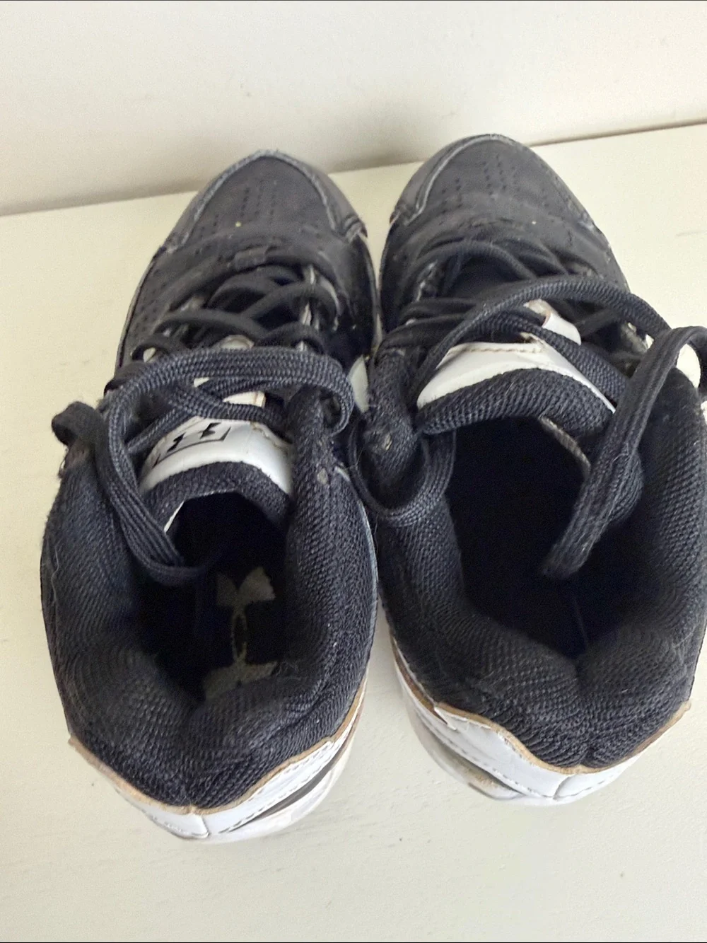 (2289) Under Armor Glyde RM Black Athletic Softball Cleats, Size: 11K
